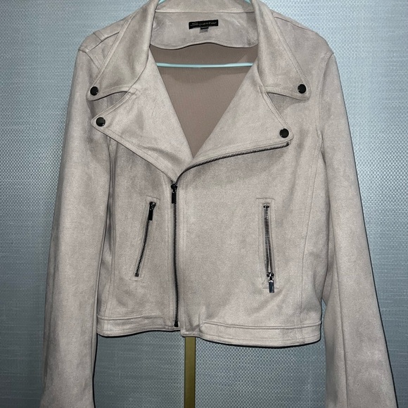 Shinestar Jackets & Blazers - Shinestar Women's Tan Suede Jacket